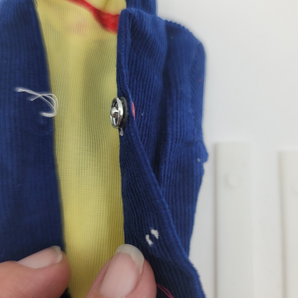 VTG Ken Barbie Doll Ski Outfit Blue Corduroy Jacket Pants Skis Poles Boots Set - Picture 5 of 8